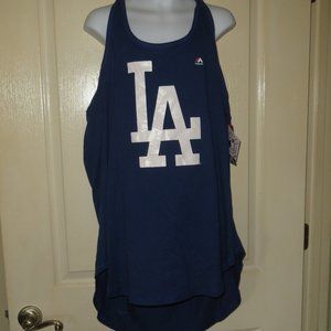 Women's Majestic LA Dodgers 22 Kershaw Tank Top